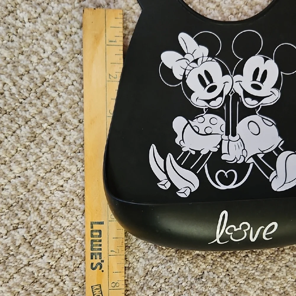 Disney Black Mickey Mouse Bib Iconic Design